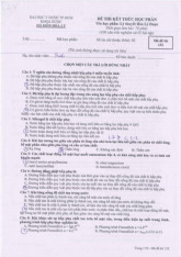 Đề Thi Kết Thúc Học Phần Hóa Lý | Đại học Dược Hà Nội