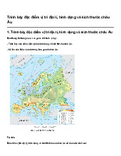 Trình bày đặc điểm vị trí địa lí, hình dạng và kích thước châu Âu | Địa lý lớp 7