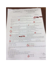 Đề thi kết thúc học phần môn Lý sinh 19-20 | Đại học Y Dược Huế