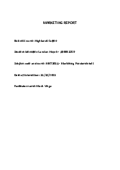 Marketing Report - Marketing | Học viện Chính sách và Phát triển