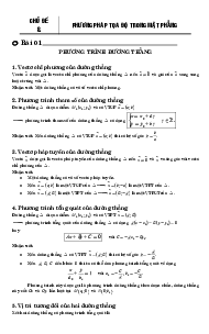 Bài tập trắc nghiệm phương pháp tọa độ trong mặt phẳng có lời giải chi tiết