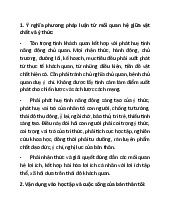 Ý Nghĩa Phương Pháp Luận Vật Chất và Ý Thức | Môn Triết học Mác - Lênin - Đại học Sư phạm Thành phố Hồ Chí Minh