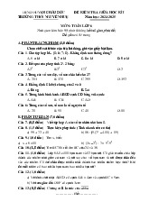 Đề giữa học kì 1 Toán 6 năm 2024 – 2025 trường THCS Nguyễn Huệ – BR VT