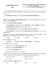 Đề thi thử THPT Quốc gia 2025 môn Hóa bám sát đề minh họa - Đề 2