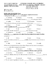 Đề thi hsg lớp 12 môn Tiếng Anh trường THPT Bình Chiểu