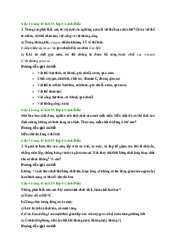 Giải sách giáo khoa môn Khoa học tự nhiên 6: Bài tập (Chủ đề 3 và 4) Cánh Diều | Sách Cánh Diều