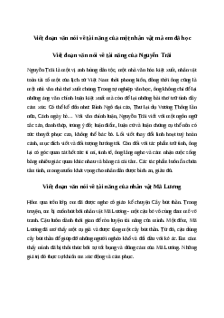 Viết đoạn văn nói về tài năng của một nhân vật mà em đã học Tiếng việt 4| Chân trời sáng tạo