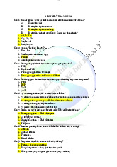Đề cuối kì hóa sinh y | Đại học Y Dược Thành phố Hồ Chí Minh