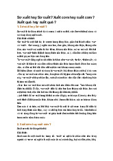 Sơ xuất hay Sơ suất? Xuất cơm hay suất cơm? Xuất quà hay suất quà ?