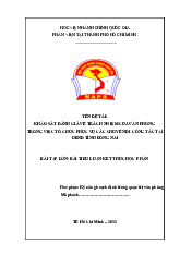 Bài tập lớn/ bài tiểu luận kết thúc học phần Kỹ năng hoạch định trong quản trị văn phòng | Học viện Hành chính Quốc gia