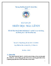 Học thuyết hình thái kinh tế - xã hội và sự vận dụng của Đảng ta ở Việt Nam hiện nay | Bài tập lớn môn Quản lý học