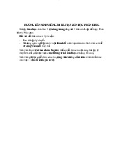 HƯỚNG DẪN SINH VIÊN LÀM BÀI TẬP LỚN HỌC PHẦN KPDL | Đại học Kinh tế Kỹ thuật Công nghiệp