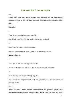 Giải Tiếng Anh 8 Unit 2: Communication | Kết nối tri thức