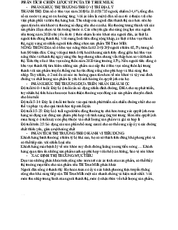 Phân tích chiến lược stp của TH true milk