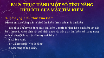 Bài 2 Chủ đề C | Bài giảng điện tử môn Tin học 11 Cánh diều