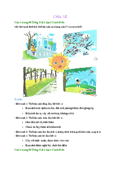 Giải SGK môn Tiếng việt 2 - Bài 28: Chuyện bốn mùa(5) | Cánh Diều