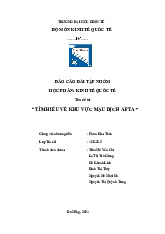 Báo Cáo Nhóm Bài Tập KTQT: Tìm Hiểu Khu Vực Mậu Dịch AFTA
