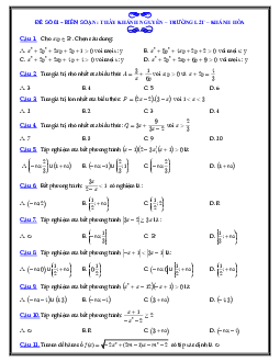 TOP 5 đề ôn tập thi học kỳ 2 môn Toán 10 – Nguyễn Khánh Nguyên