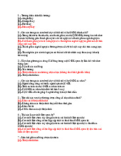 Tổng hợp 356 Câu trắc nghiệm Cơ sở Dữ Liệu | Đại học Kinh Doanh và Công Nghệ Hà Nội