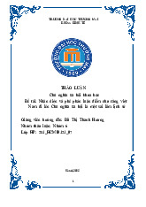 Nhận diện và phê phán luận điểm cho rằng Việt Nam đi lên Chủ nghĩa xã hội là một sai lầm lịch sử | Bài thảo luận chủ nghĩa xã hội khoa học