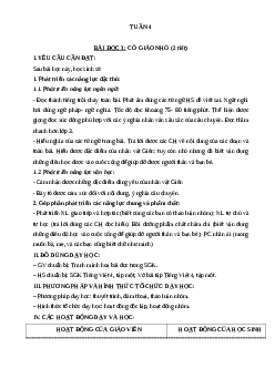 Giáo án Tiếng Việt lớp 4 Tuần 4 | Cánh Diều
