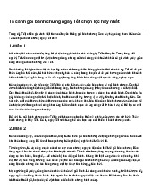 Tả cảnh gói bánh chưng ngày Tết chọn lọc hay nhất | Ngữ văn 7