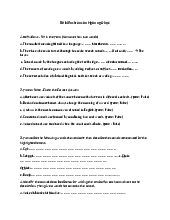 Đề kiểm tra môn Ngôn ngữ học