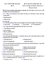 Đề thi thử tốt nghiệp THPT 2025 môn Giáo dục Kinh tế và Pháp luật bám sát đề minh họa - Đề 29