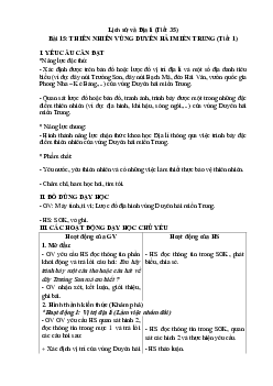 Giáo án Lịch sử và Địa lí lớp 4 Tiết 35 - 38 | Kết nối tri thức