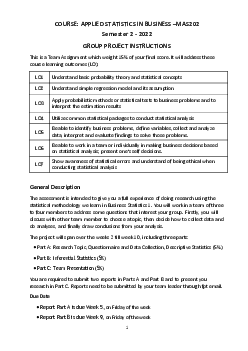 GROUP PROJECT INSTRUCTIONS | Bài tập môn Marketing | Trường Cao đẳng thực hành FPT