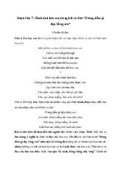 Hình ảnh hoa sen trong bài ca dao “Trong đầm gì đẹp bằng sen” | Soạn văn 7 Chân trời sáng tạo