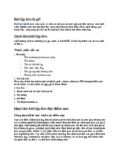 Hướng dẫn trình bày bài tập lớn - Mẹo và thành phần cần có