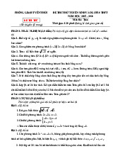 Đề thi thử Toán vào lớp 10 năm 2025 – 2026 phòng GD&ĐT Yên Thủy – Hòa Bình