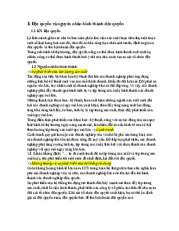 Bài thảo luận "Độc quyền và nguyên nhân hình thành"