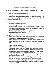 NỘI DUNG CHI TIẾT VỀ TRIẾT HỌC MÁC - LÊNIN