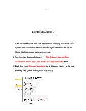 Bài tập thực hành số 1: tạo mới và chỉnh sửa văn bản Word - Nguyên lý điều hành - Học Viện Kỹ Thuật Mật Mã