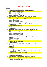 Câu hỏi ôn tập chương 1: Doanh nghiệp tư nhân và công ty cổ phần môn Khởi nghiệp | Trường Đại học Thủy Lợi