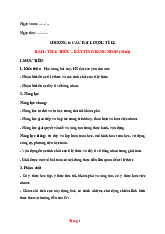 Giáo Án Toán 7 Chân Trời Sáng Tạo Học Kỳ 2 Năm 2025-2026