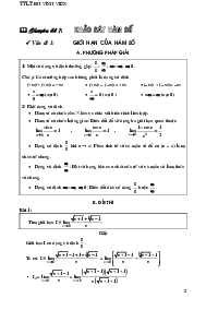 Chuyên đề khảo sát hàm số – Trung tâm LTĐH Vĩnh Viễn Toán 12