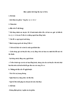 Phân tích tác phẩm Gặp Ka-ríp và Xi-la (Dàn ý + 2 mẫu) | Văn mẫu lớp 10 Chân trời sáng tạo