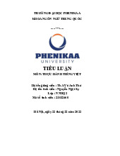 Bài tiểu luận học phần Kinh tế chính trị Mác - Lênin | Trường Đại học Phenikaa