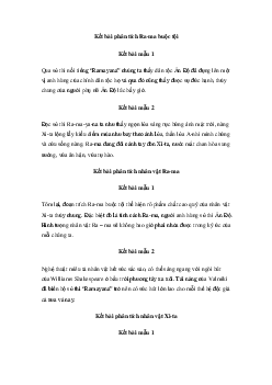 Văn mẫu lớp 10: Kết bài đoạn trích Ra-ma buộc tội (9 Mẫu) | Cánh diều
