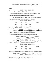 Đáp án Hóa phân tích | Hoá học phân tích | Trường Đại học Khoa học Tự nhiên, Đại học Quốc gia Hà Nội