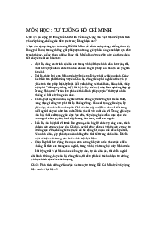 Tài liệu Tư tưởng Hồ Chí Minh | Trường Đại học Lao động - Xã hội