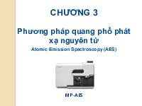 Chương 3: Phương pháp quang phổ phán xạ nguyên tử | Bài giảng môn Phân tích bằng công cụ | Đại học Bách khoa hà nội