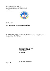 Lý luận Trình bày lý luận của Chủ nghĩa Mác Lênin về khủng hoảng  kinh tế  và liên hệ với thực tiễn ở Việt Nam | Bài tập lớn môn Lịch sử đảng cộng sản Việt Nam