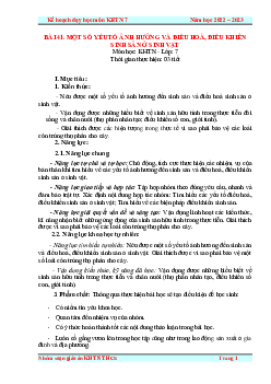 Giáo án Bài 41: Một số yếu tố ảnh hưởng và điều hòa, điều khiển sinh sản ở sinh vật | Khoa Học Tự Nhiên 7 Kết nối tri thức