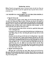 Nguyên tắc tư vấn Môn Tâm lý học Tiểu học | Đại học Vinh