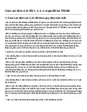 Cách xác định vị trí đất 1, 2, 3, 4 và giá đất tại TPHCM