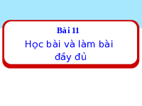 Giáo án điện tử Đạo Đức 1 Bài 11 Kết nối tri thức: Học bài và làm bài đầy đủ